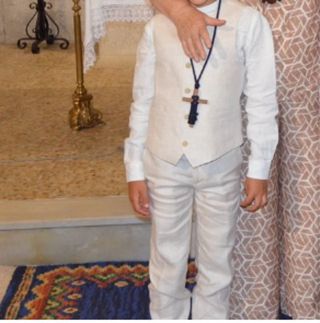 traje de comunion(camisa+chaleco+america+zapatilla