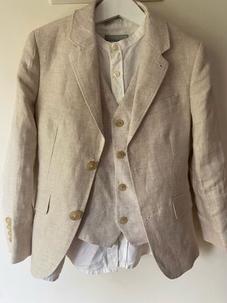 traje de comunion(camisa+chaleco+america+zapatilla