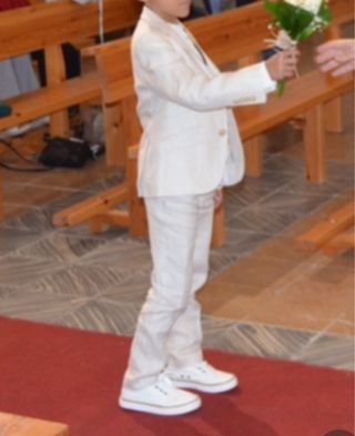 traje de comunion(camisa+chaleco+america+zapatilla