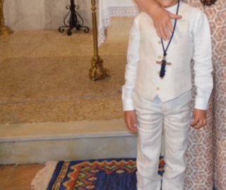 traje de comunion(camisa+chaleco+america+zapatilla