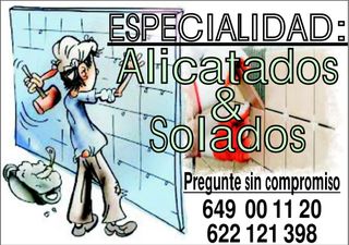 Se hacen reformas, solados, alicatados ...