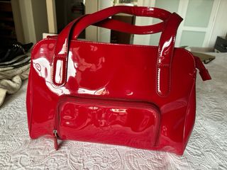 Bolso charol rojo Calvin Klein
