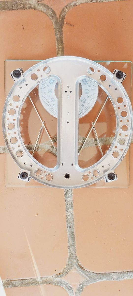 Bascula peso cristal