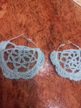 Pendientes flamenca azules