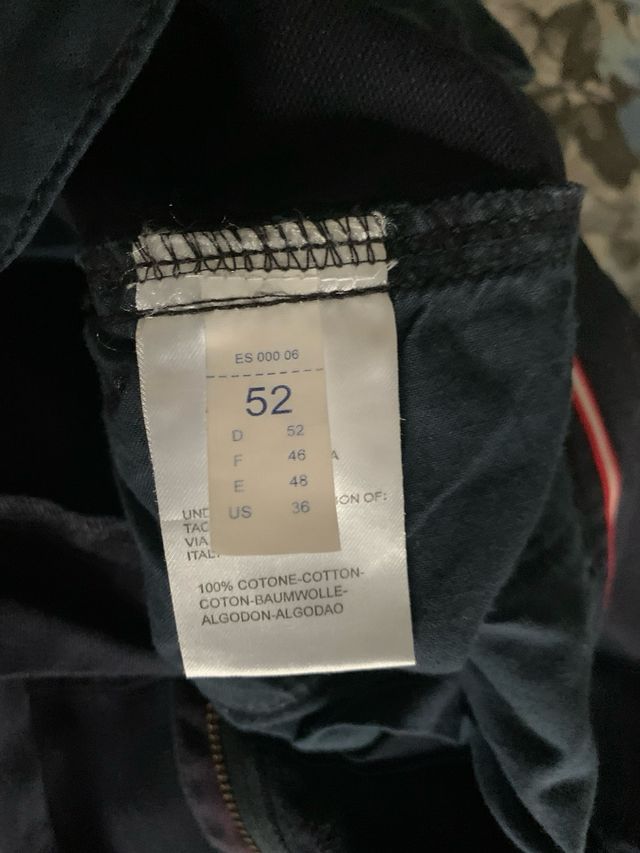 Pantaloni Sergio Tacchini in cotone campagnolo 52