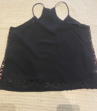 Top lentejuela tirantes. Talla única