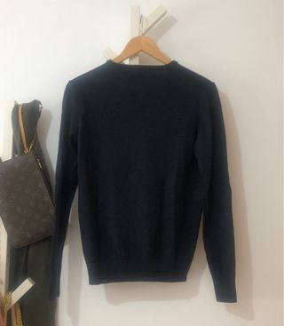 Jersey punto azul Zara Man