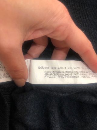 Jersey punto azul Zara Man