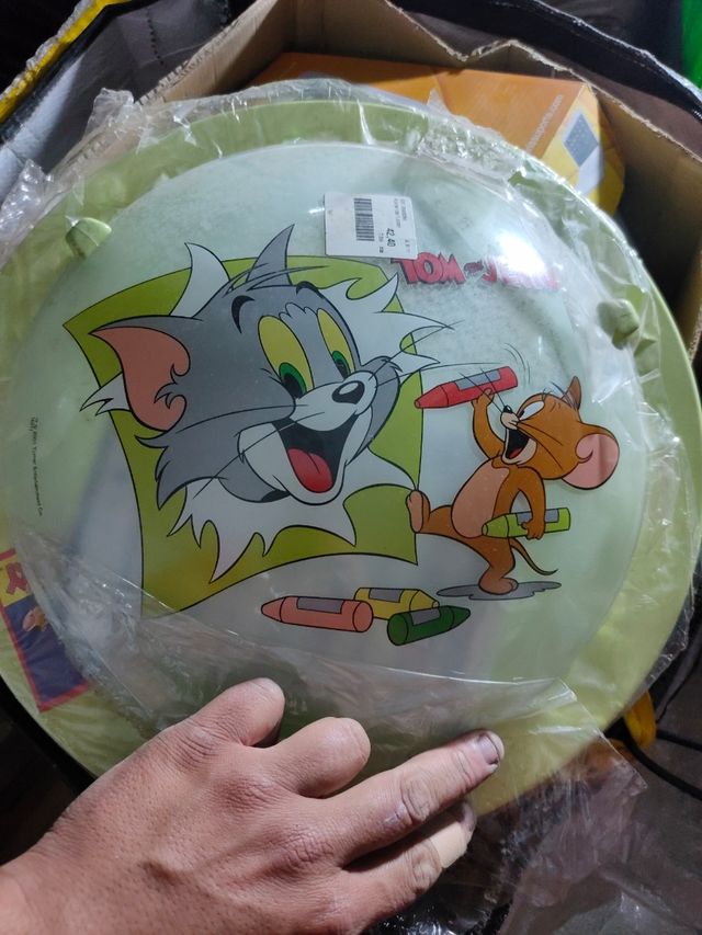 Lampara techo tom y jerry
