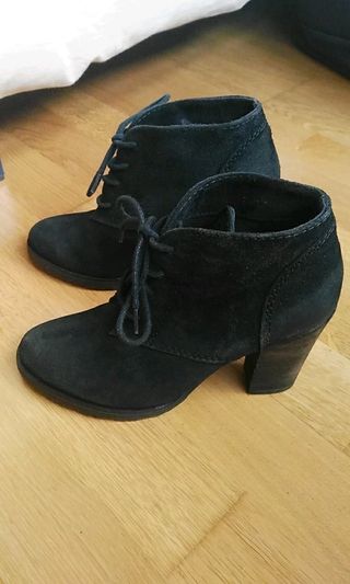 Botines Mango de ante - piel