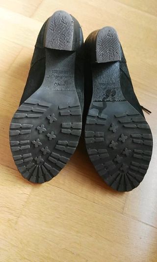 Botines Mango de ante - piel