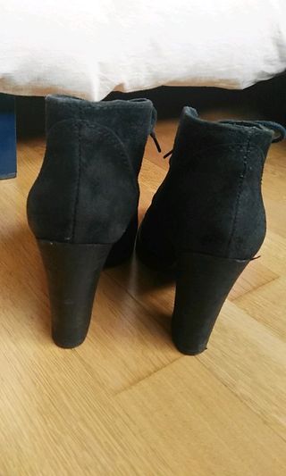 Botines Mango de ante - piel