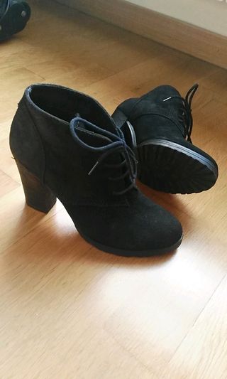 Botines Mango de ante - piel
