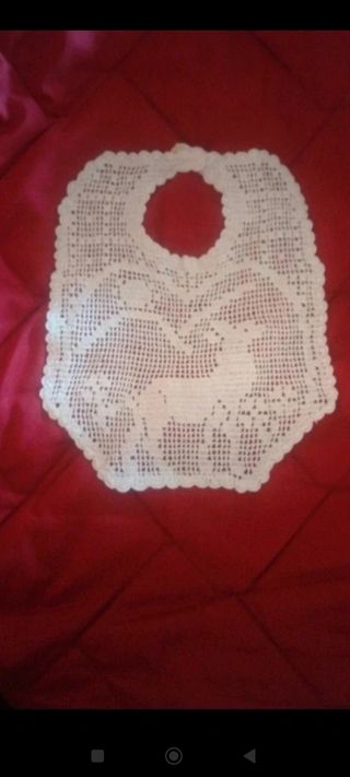 Bavaglino fatto a mano uncinetto