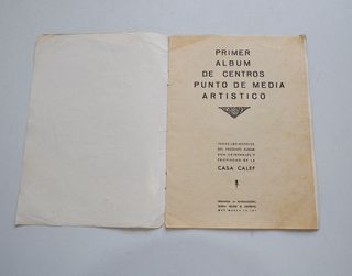 Revista. ÁLBUM DE CENTROS punto de media. Antiguo