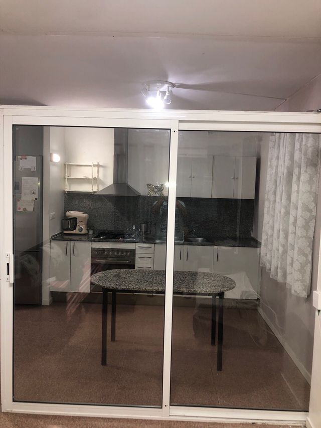 Parconera de alumnio - doble cristal