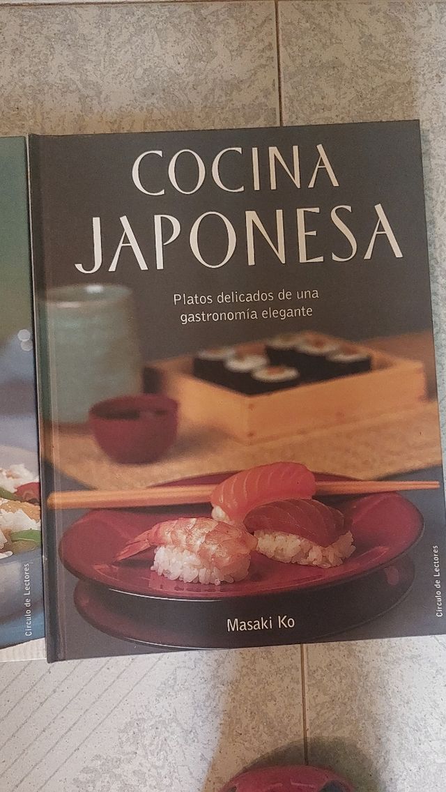 Libros de cocina exotica chiná, japonesa y mejic