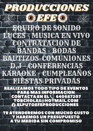 ALQUILER DE SONIDO Y LUCES 640687207