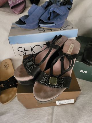 Lote 6 pares zapatos mujer talla 39