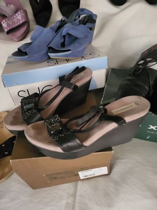 Lote 6 pares zapatos mujer talla 39