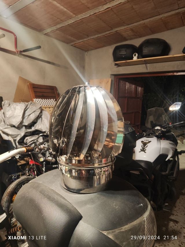 Sombrero extractor de humos 200mm