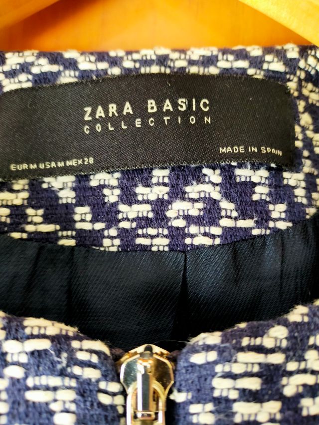 Abrigo zara entretiempo azul