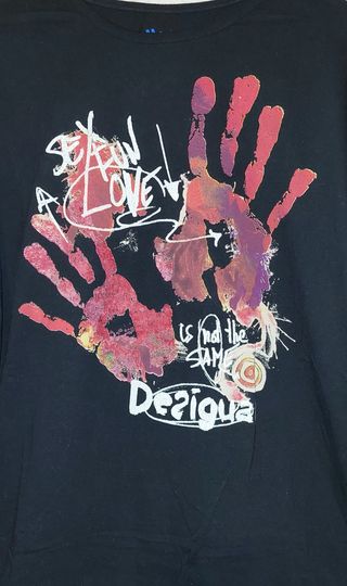 Camiseta negra Desigual manga larga