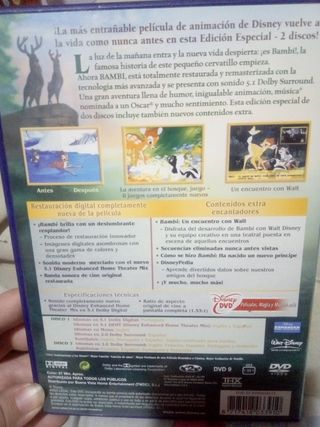 DVD Bambi edición especial 2 discos.