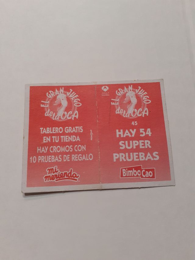 Cromos El gran Juego de la Oca BimboCao