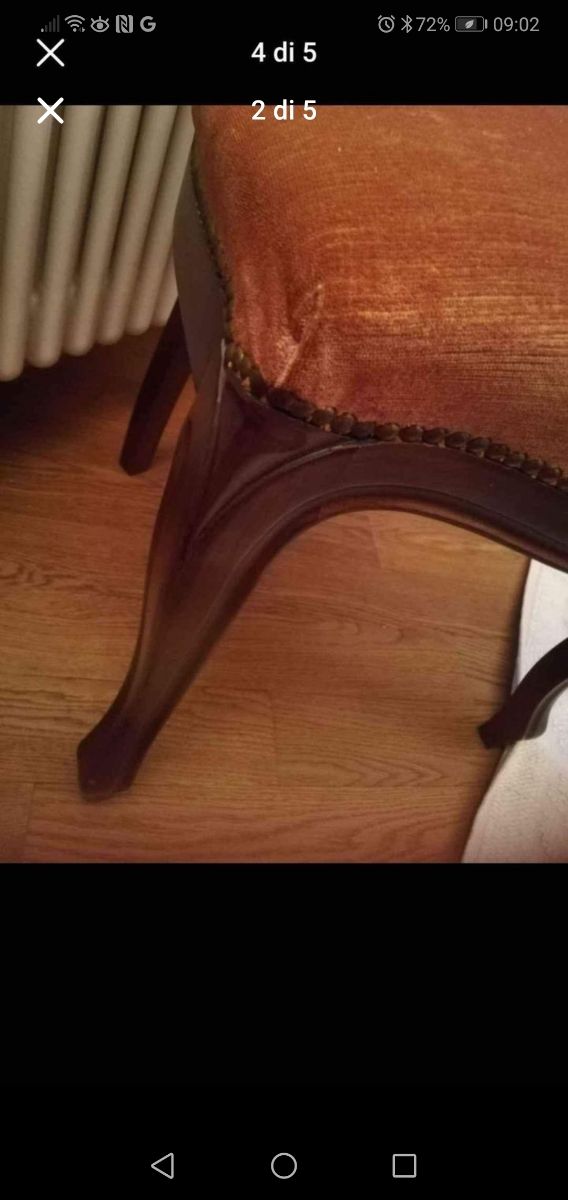 Coppia poltroncine artigianali anni '80