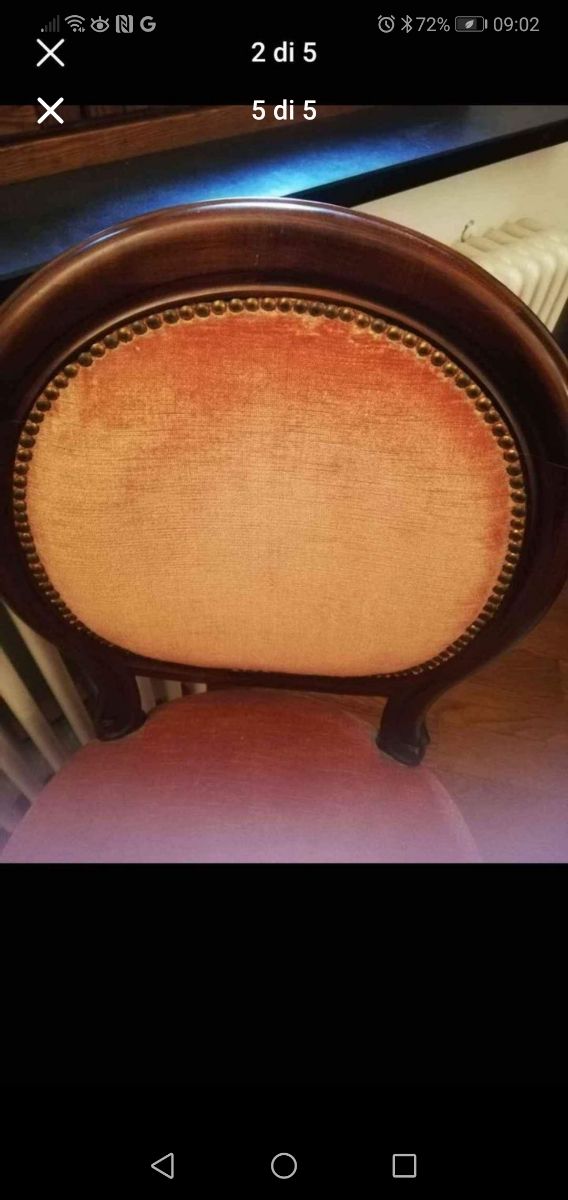 Coppia poltroncine artigianali anni '80