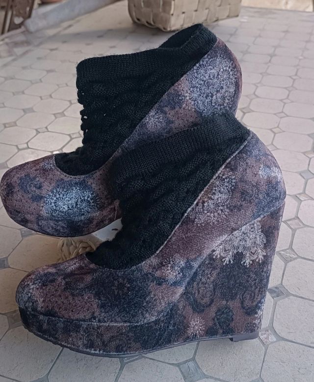 Scarpe tacco alto Décolleté con finto calzino 