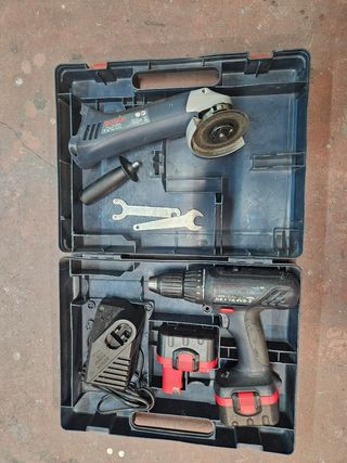 taladro y amoladora