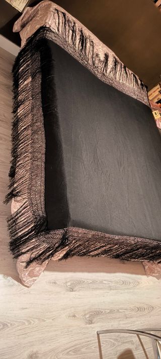 Mantón de Manila antiguo negro