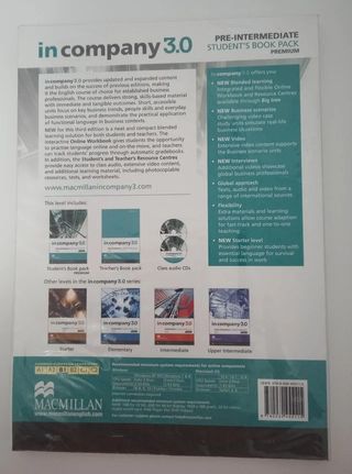 Libro de inglés: in company 3.0 ( B1 )