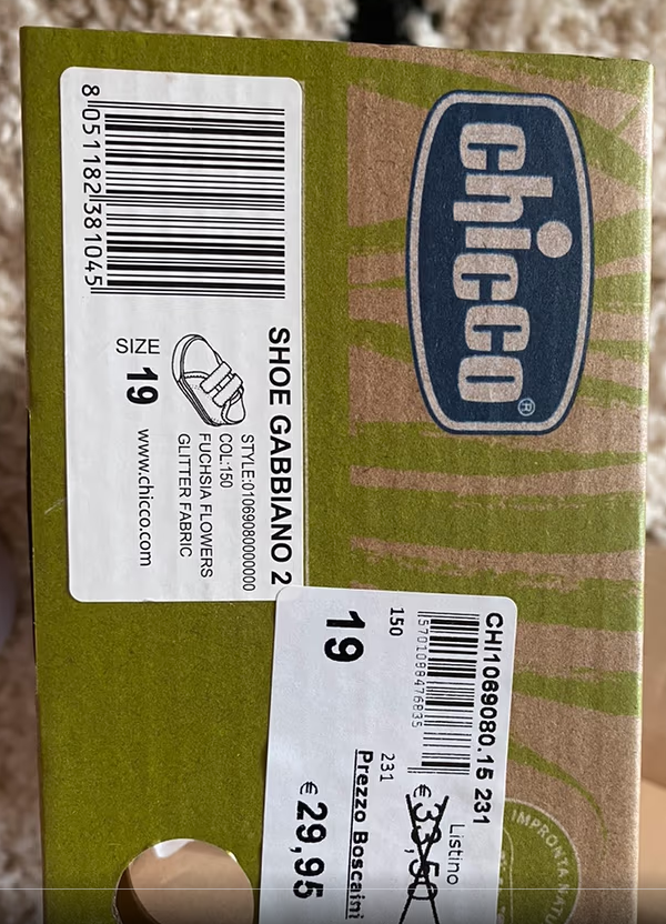 Scarpe chicco fuchsia flowers