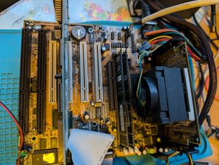 PLACA BASE pentium SLOT 1 FORMATO BABY AT (LEER!)