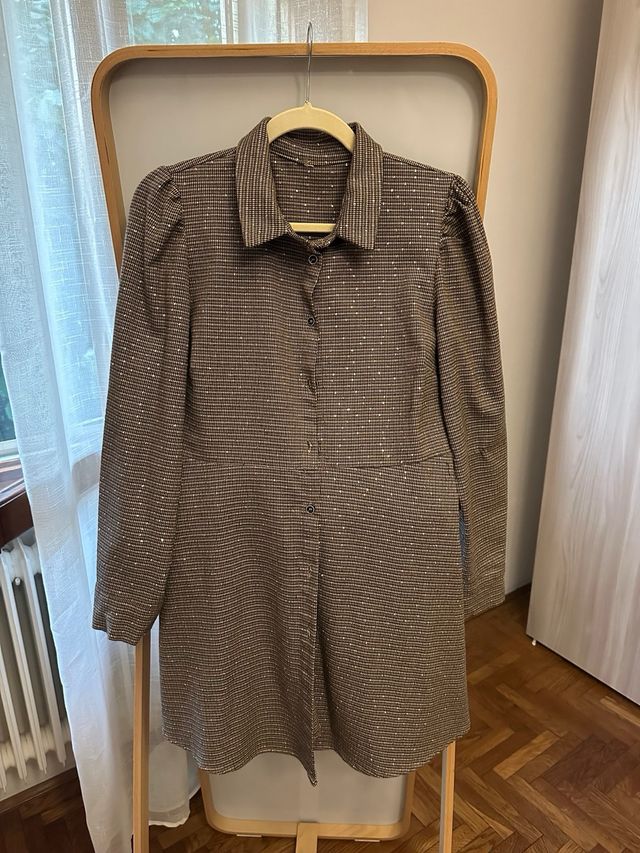 Vestito abito beige scuro