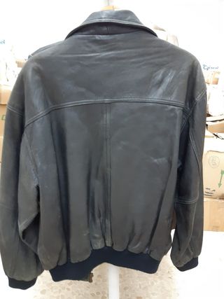 Cazadora de Hombre de Piel Trapper
