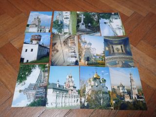 12 cartoline vintage monastero novodevichy, mosca