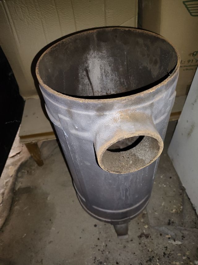 Estufa de carbon y leña