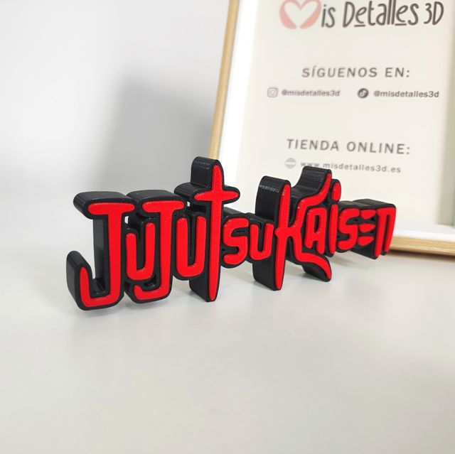 Letrero Jujutsu Kaisen anime manga