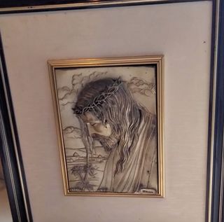 DIPNTO VINTAGE DI GESÙ CRISTO IN ARG 925