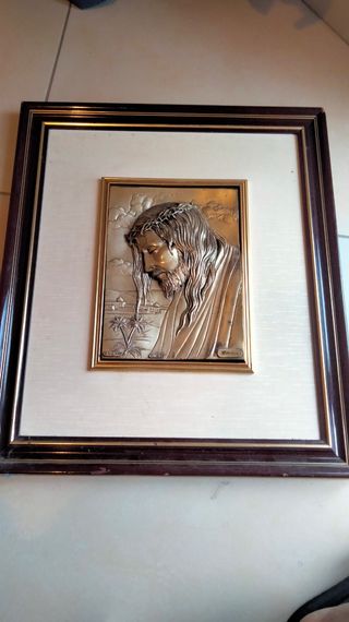 DIPNTO VINTAGE DI GESÙ CRISTO IN ARG 925