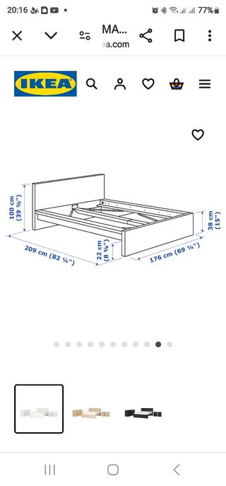 Cama MALM  ikea