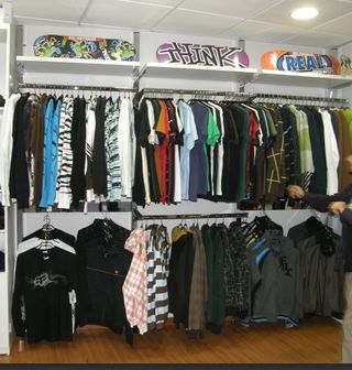 Barras exposición para tienda