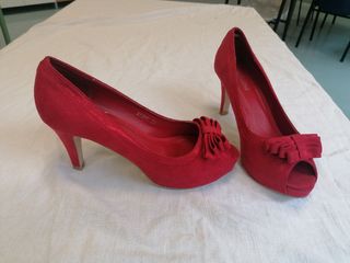 Zapatos rojo burdeos talla 39