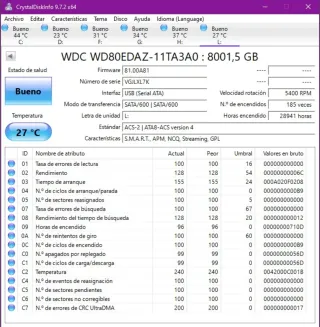 Disco duro externo WD Elements 8 TB.