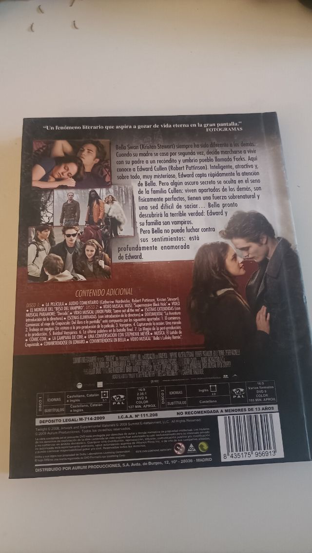 Dvd's Saga Crepúsculo