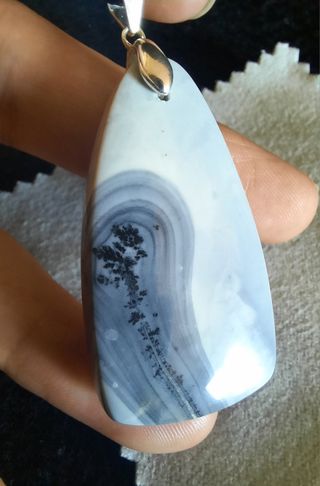 Colgante de Jaspe Maligano y Plata
